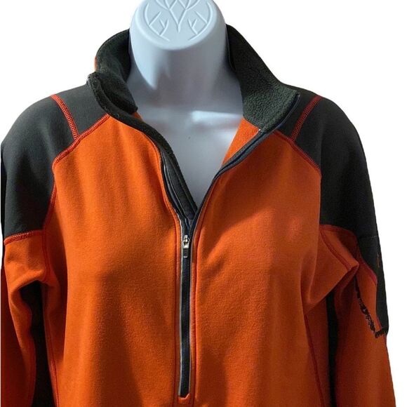 REI Black Grey Half Zip Up Pullover Sweater Headphone Portal Size M EUC - Picture 3 of 7